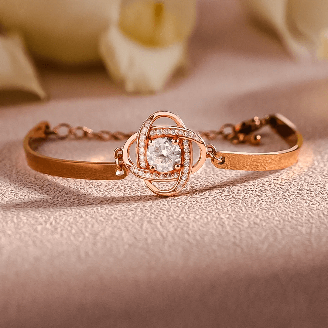 FOR FRIEND - I LOVE YOU DIAMOND KNOT BRACELET