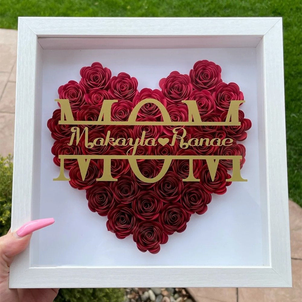 Personalized Name Flower Gift Box