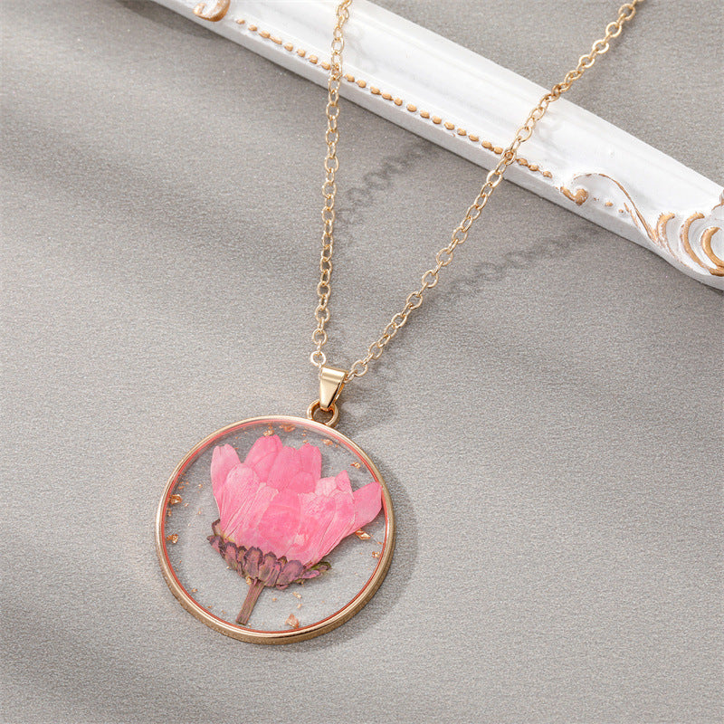 Personalised Birth Flower Necklace - Peferct Mother's Day Gift for Mom & Grandma
