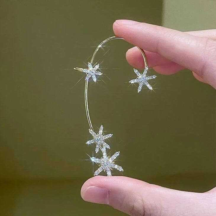 đSummer Hot Saleâ¨Sparkling Snowflake Zircon Earrings