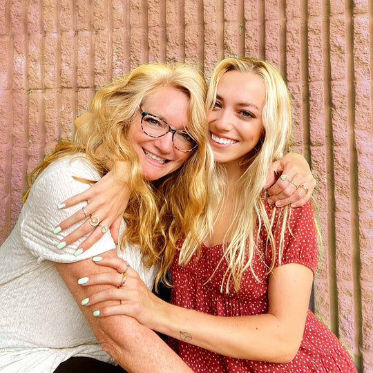 MOTHER & DAUGHTER BOND HANDCRAFTED TWO STRAND KNOT RING