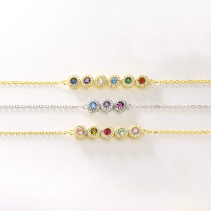 Celestial Bloom Birthstone Bracelet