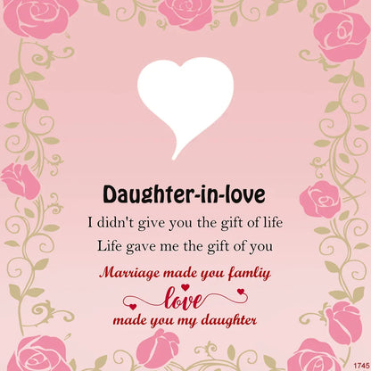 For Daughter-in-Law - Marriage Made You Family Love Made You My Daughter Bangle Bracelet