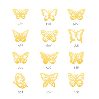 BIRTH BUTTERFLY NAME NECKLACE