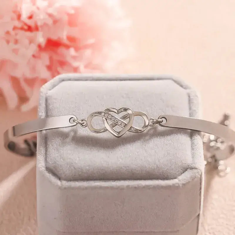 To My Granddaughter - Keep Me In Your Heart Infinity Bracelet