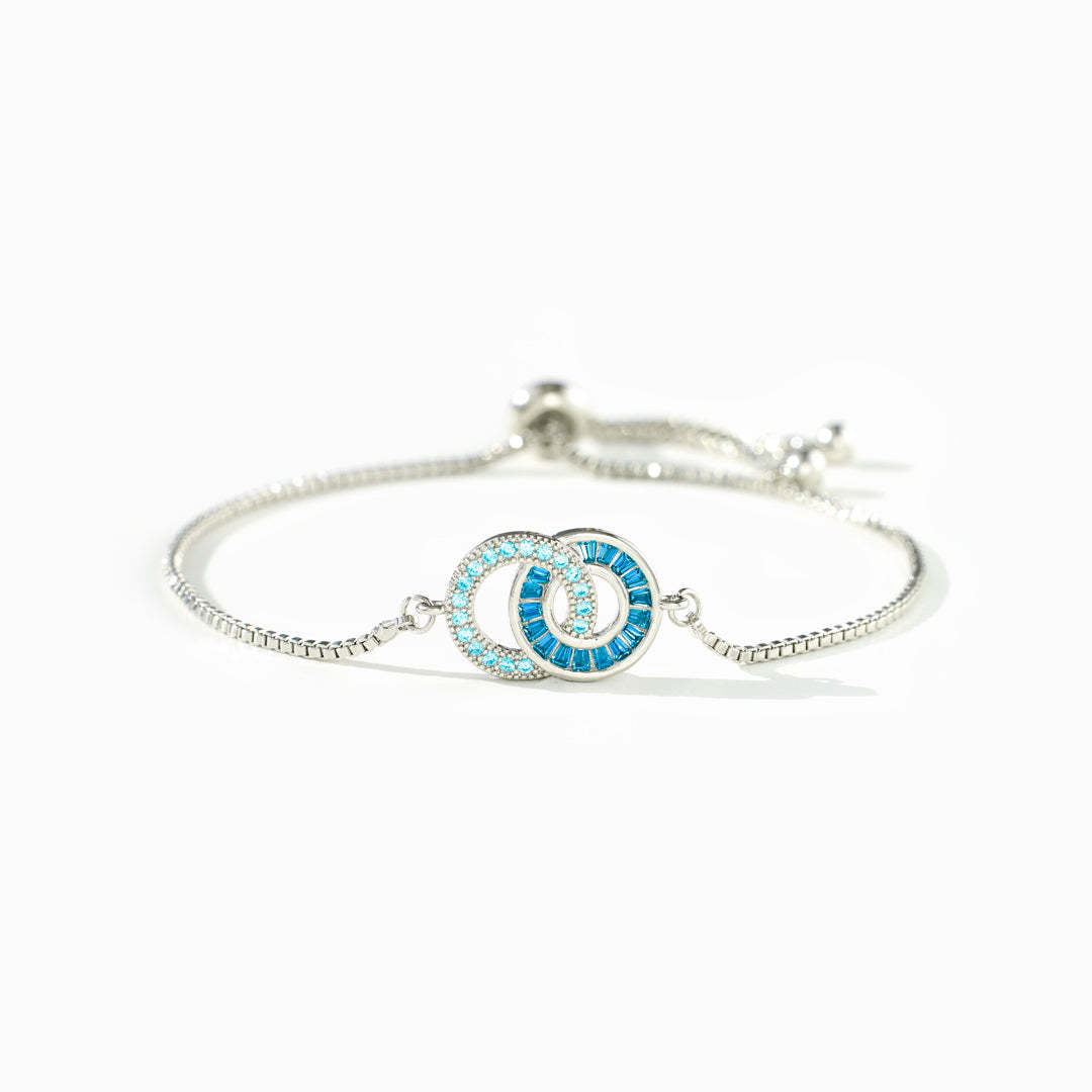 Mother & Daughter Linking Circles Bracelet