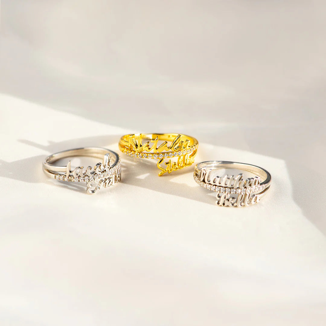 PERSONALIZED 1-6 NAMES RING