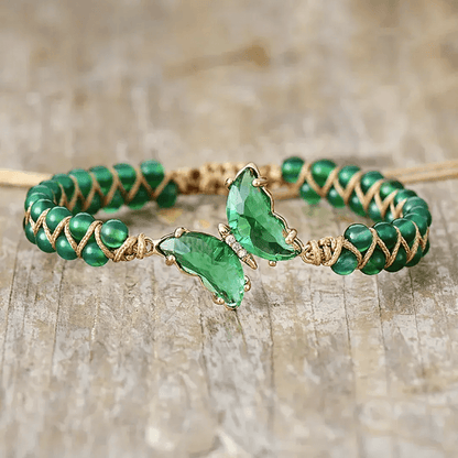 FOR MEMORIAL - THEY FLY WITH US EVERY DAY CRYSTAL BUTTERFLY BRACELET