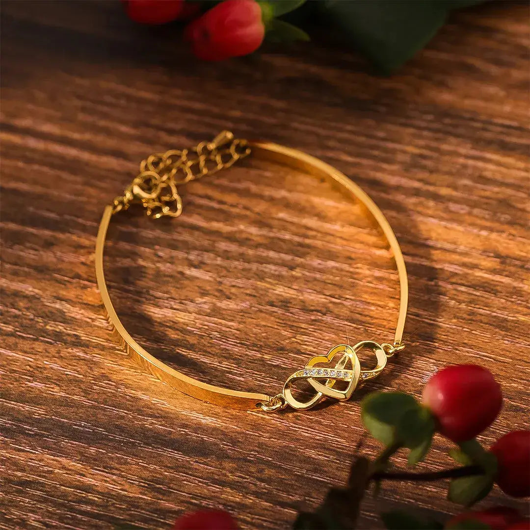 To My Granddaughter - Keep Me In Your Heart Infinity Bracelet