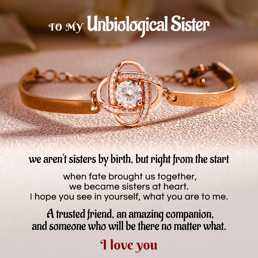 FOR FRIEND - I LOVE YOU DIAMOND KNOT BRACELET