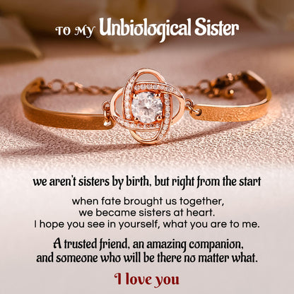 FOR FRIEND - I LOVE YOU DIAMOND KNOT BRACELET