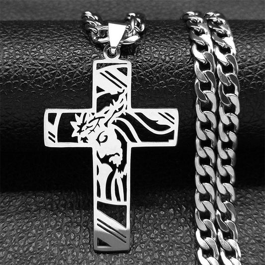 He's Always Here Cross Necklace