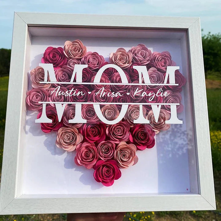 Personalized Name Flower Gift Box