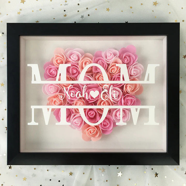 Personalized Name Flower Gift Box