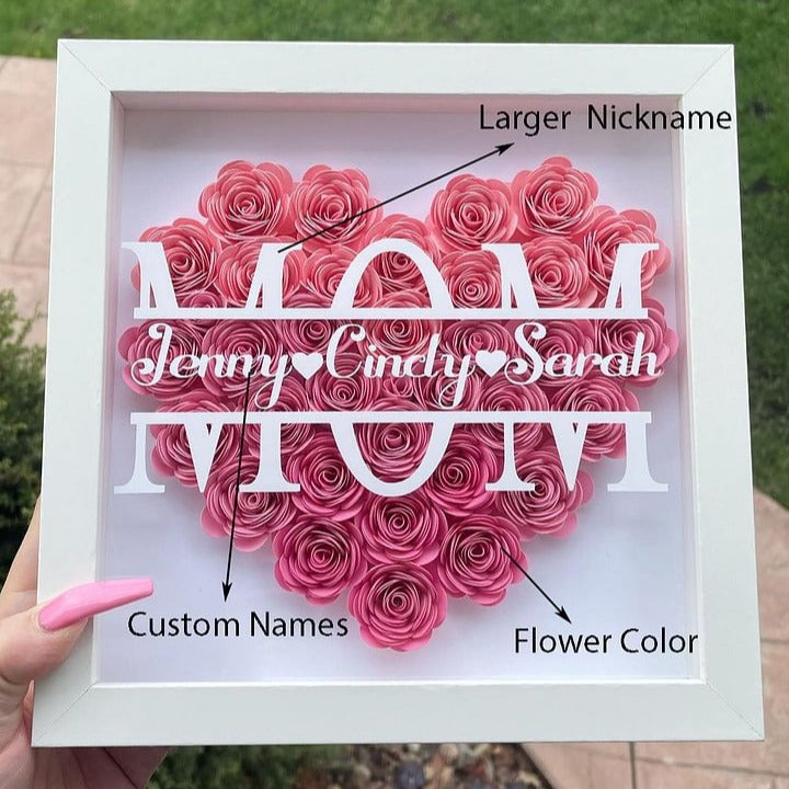 Personalized Name Flower Gift Box