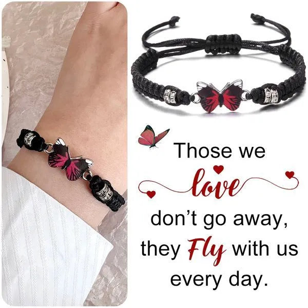 FOR MEMORIAL - THEY FLY WITH US EVERY DAY BUTTERFLY BRACELET