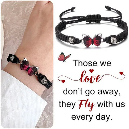 FOR MEMORIAL - THEY FLY WITH US EVERY DAY BUTTERFLY BRACELET