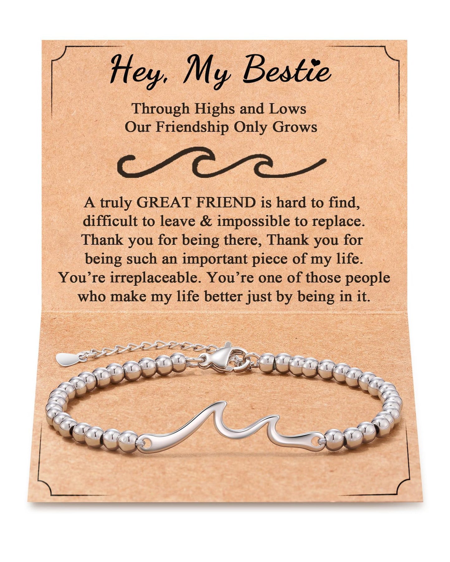 FOR FRIENDS - WAVE BEADED BRACELET