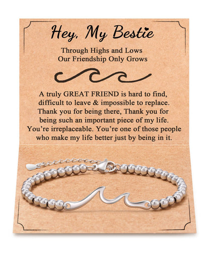 FOR FRIENDS - WAVE BEADED BRACELET