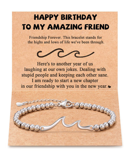 FOR FRIENDS - WAVE BEADED BRACELET
