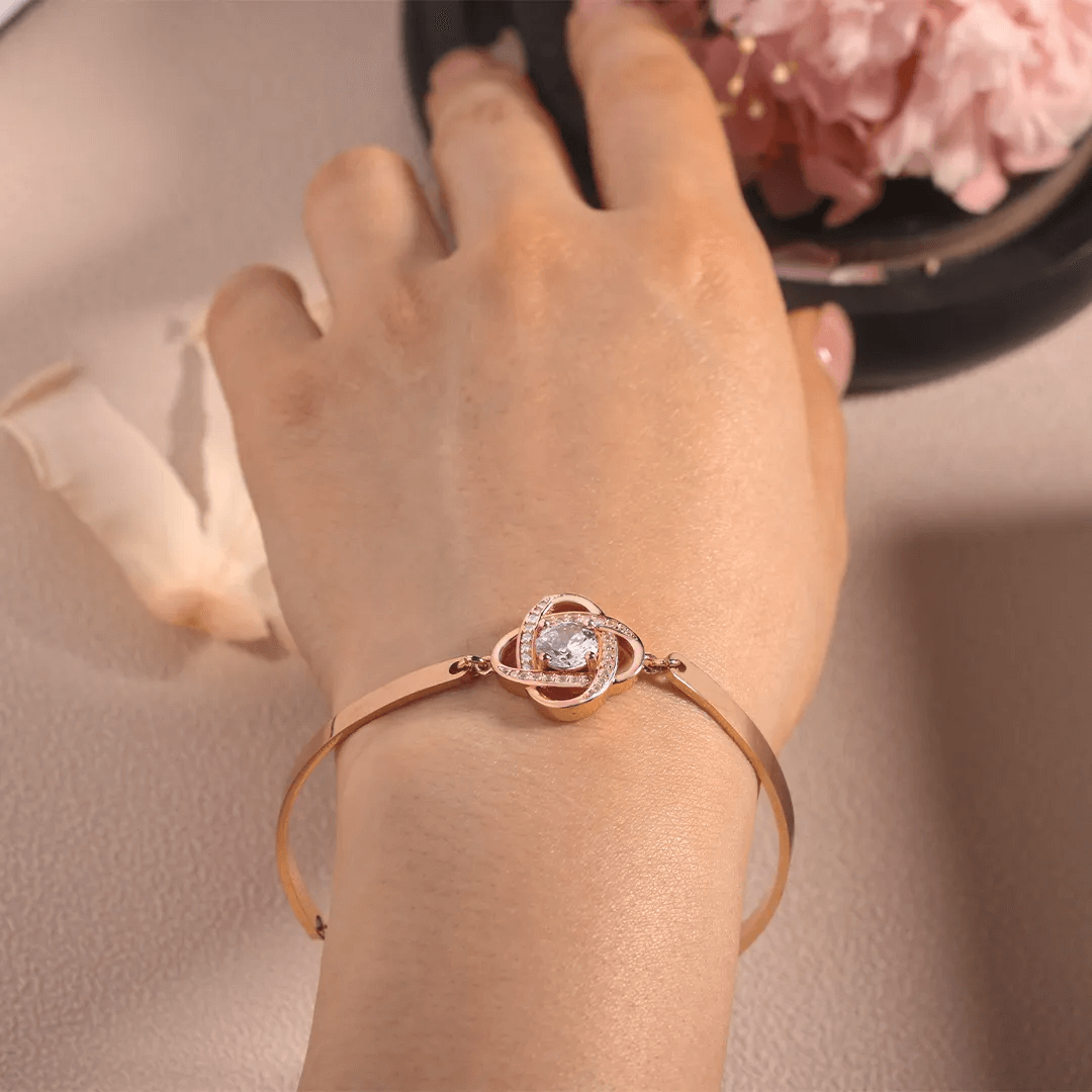 FOR FRIEND - I LOVE YOU DIAMOND KNOT BRACELET