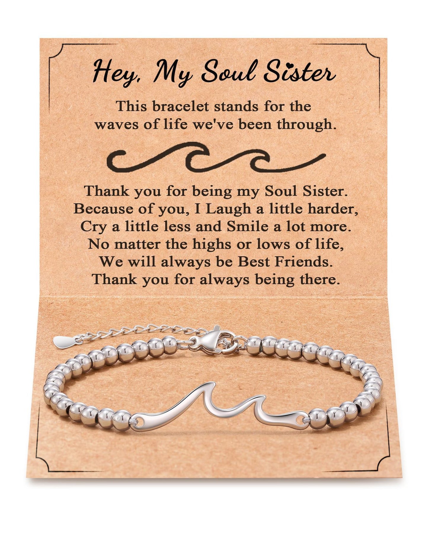 FOR FRIENDS - WAVE BEADED BRACELET
