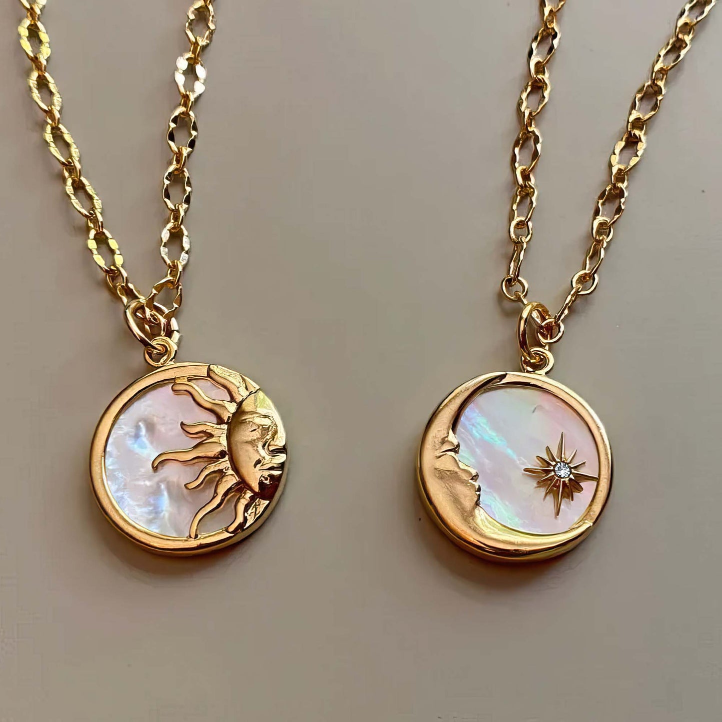 Sun & Moon - Mother of Pearl Necklace